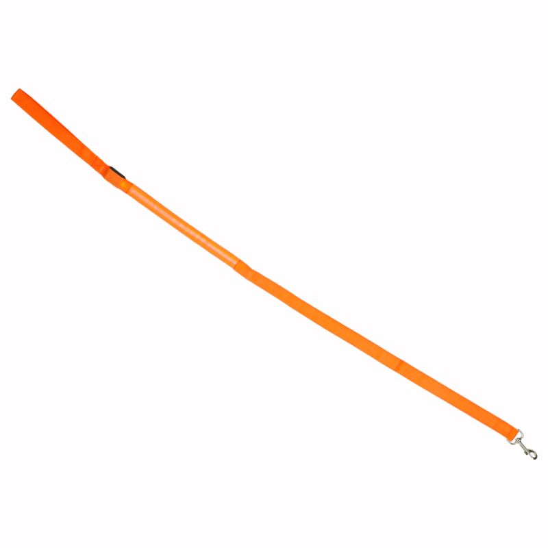 Smycz dla psa kota świecąca spacer jesień zima noc LED 1,2 m pomarańczowa - obrazek 7