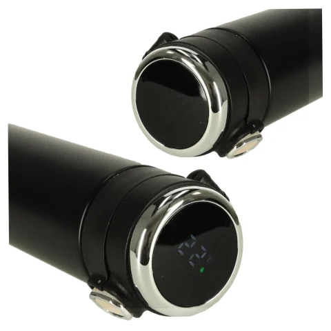 Kubek bidon termiczny z ustnikiem termos LED 350ml czarny