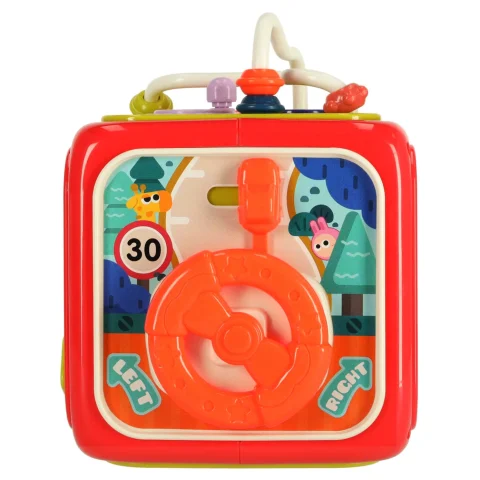 Sorter układanka kostka sensoryczna klocki edukacyjne Montessori 6w1