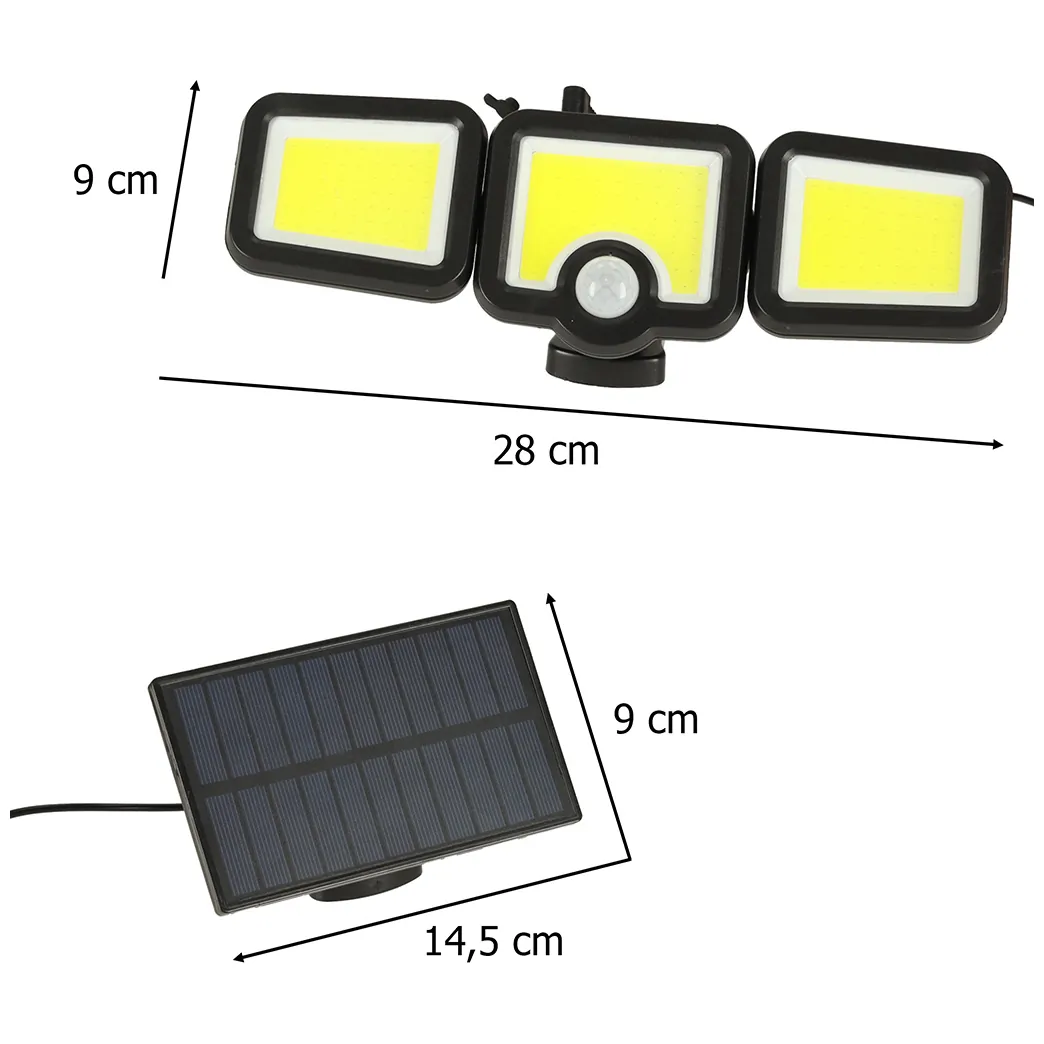Lampa solarna LED 3w1 z czujnikiem ruchu zmierzchu - obrazek 13