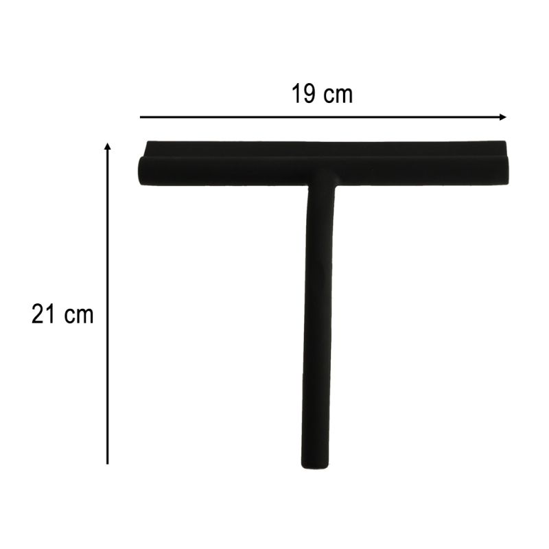 Ściągaczka do wody pary do szyb okien kabin prysznicowych czarna silikonowa - obrazek 6