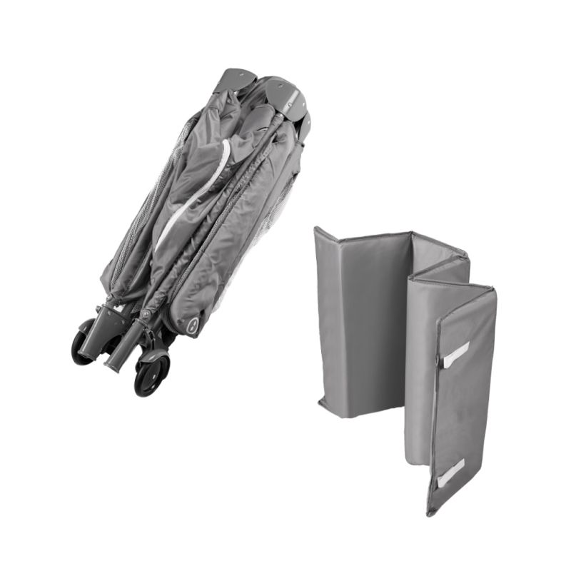 Łóżeczko dziecięce turystyczne składane kojec materac dla dzieci 2w1 - obrazek 2