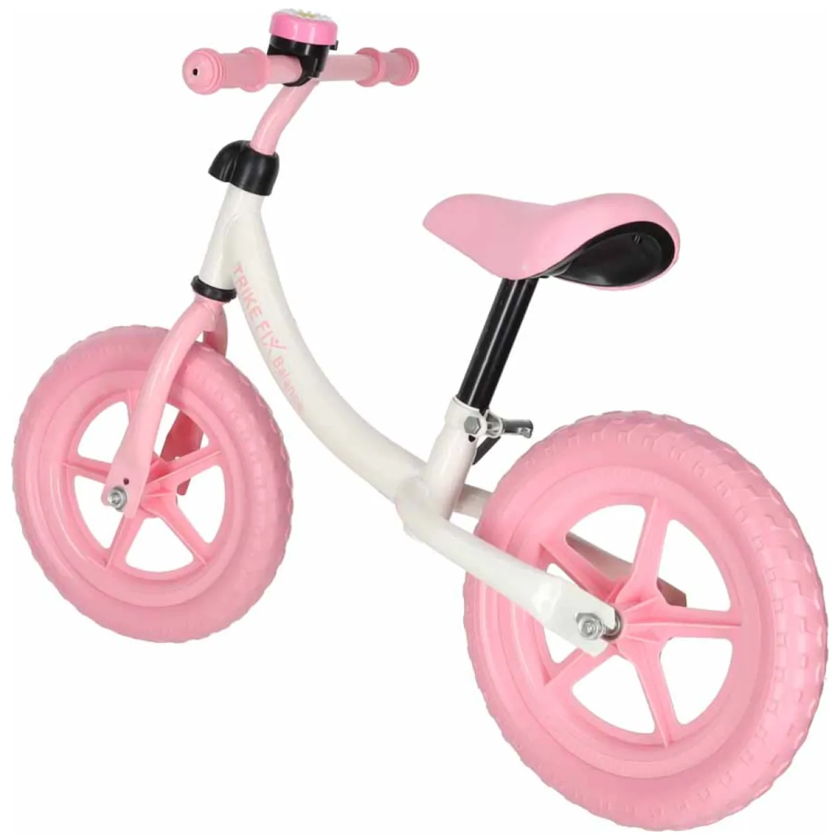 Rowerek biegowy Trike Fix Balance z dzwonkiem różowy - obrazek 4