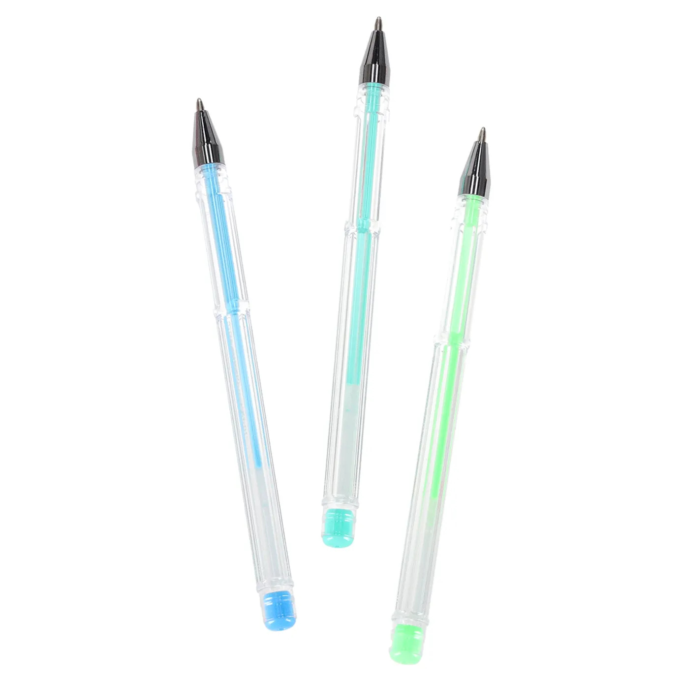 Długopisy żelowe kolorowe w etui 100 sztuk + 100 wkładów - obrazek 6