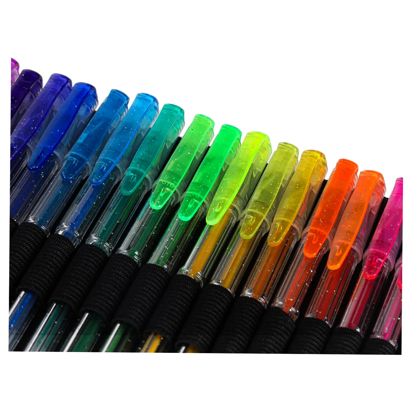 Długopisy żelowe kolorowe w etui 100 sztuk + 100 wkładów - obrazek 9