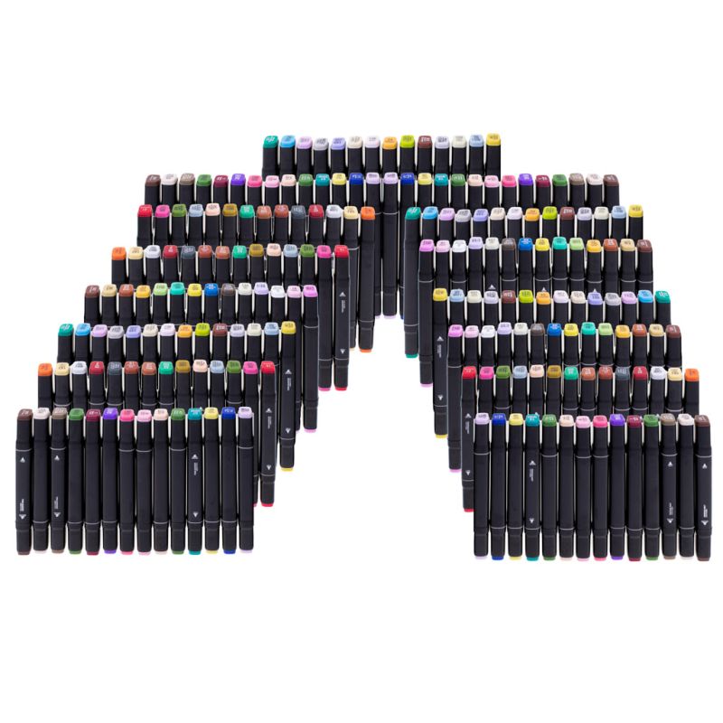 Markery dwustronne alkoholowe w etui 168 sztuk - obrazek 11