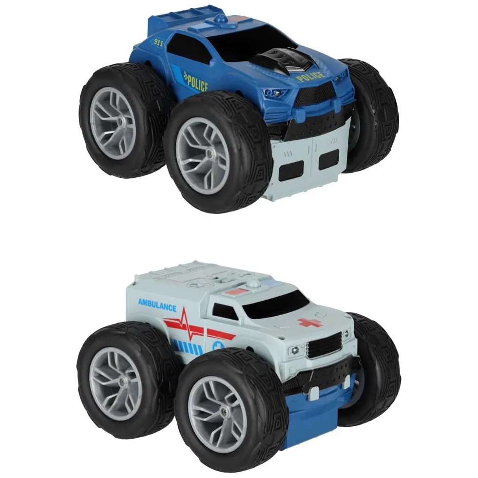 Samochód auto na pilota Revolt 2 Sided Rescue Racer mega transformacja obrót 360 4WD - obrazek 15