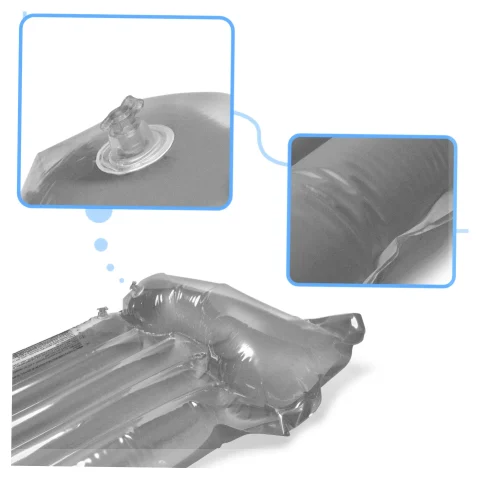 Materac dmuchany plażowy do pływania na basen wodę BESTWAY 44013 szary 90kg 183cm