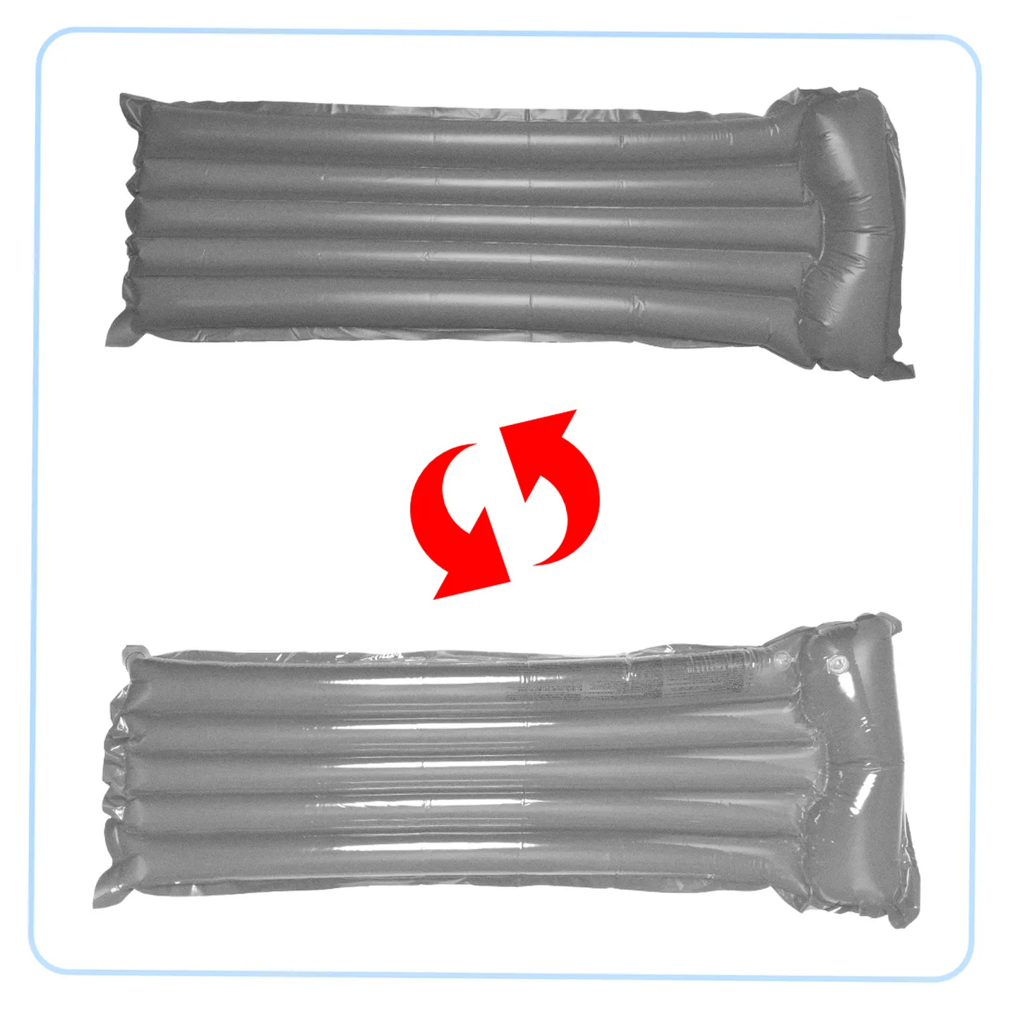 Materac dmuchany plażowy do pływania na basen wodę BESTWAY 44013 szary 90kg 183cm - obrazek 6