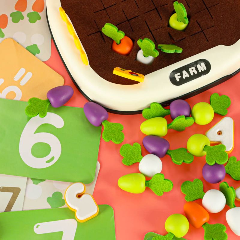 Gra planszowa zręcznościowa marchewkowe pole familijna gra dla dzieci - obrazek 12