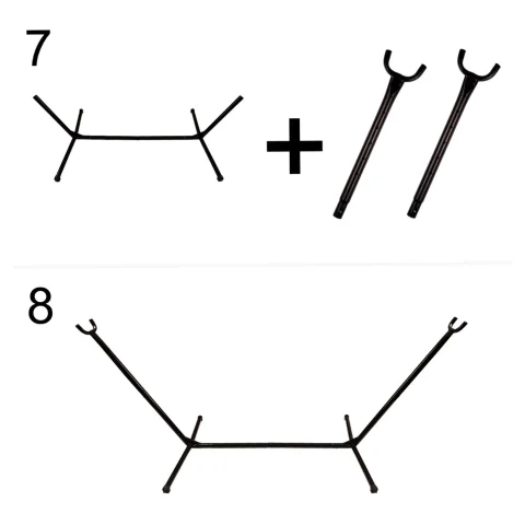 Hamak ogrodowy ze stelażem huśtawka duża mocna pokrowiec 247cm 100kg