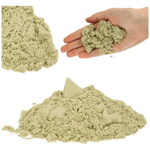 Piasek sensoryczny dla dzieci 1kg w woreczku naturalny beżowy