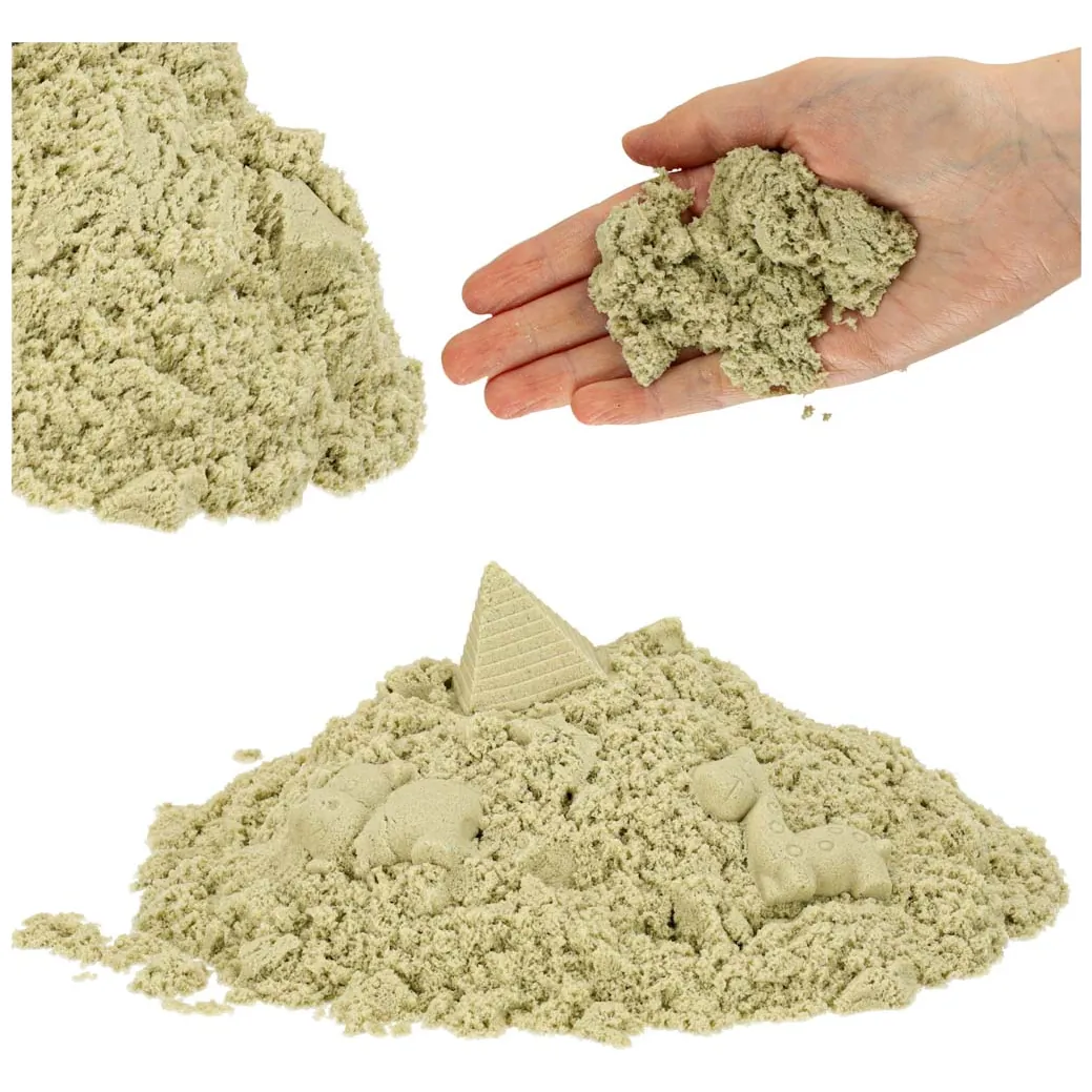 Piasek sensoryczny dla dzieci 1kg w woreczku naturalny beżowy