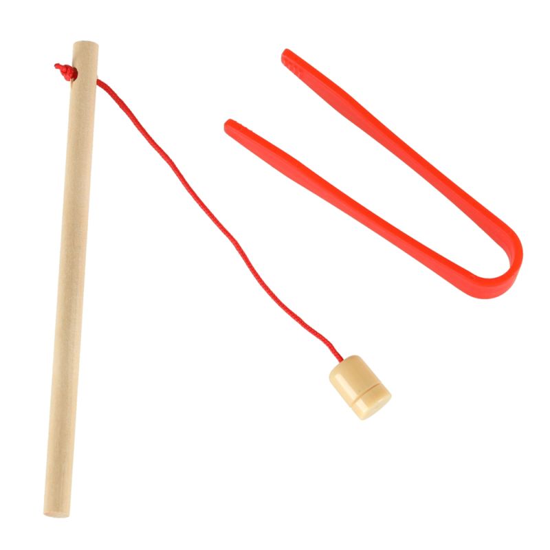 Gra drewniana rybki łowienie rybek na magnes pszczółki montessori - obrazek 5