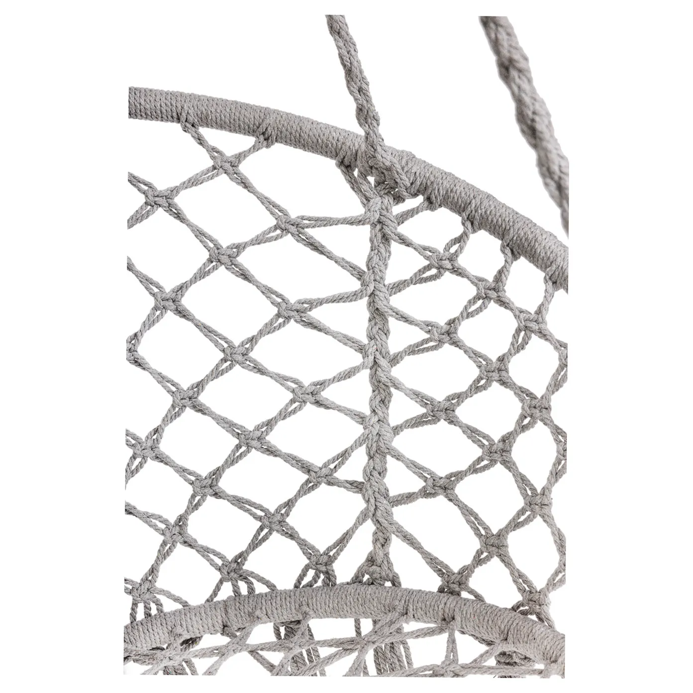 Huśtawka ogrodowa LUARO bocianie gniazdo z poduszką XXL szare 80cm 150kg - obrazek 12