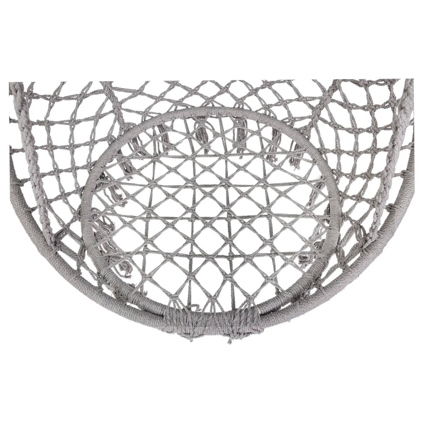 Huśtawka ogrodowa LUARO bocianie gniazdo z poduszką XXL szare 80cm 150kg - obrazek 13