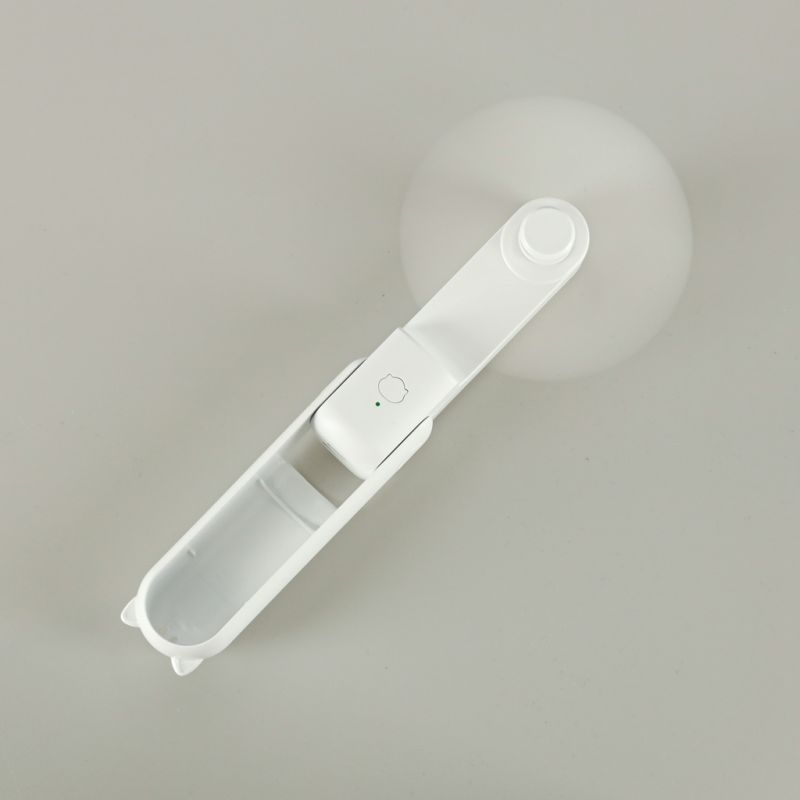 Wiatrak biurkowy wentylator mini ręczny składany wiatraczek przenośny USB biały - obrazek 13