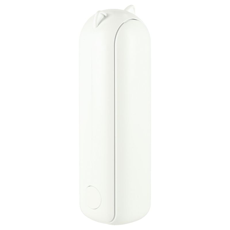 Wiatrak biurkowy wentylator mini ręczny składany wiatraczek przenośny USB biały - obrazek 8