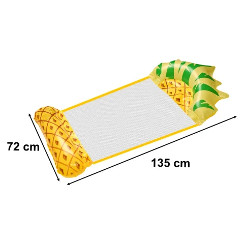 Materac dmuchany plażowy hamak wodny leżak fotel krzesło do pływania basenu ananas