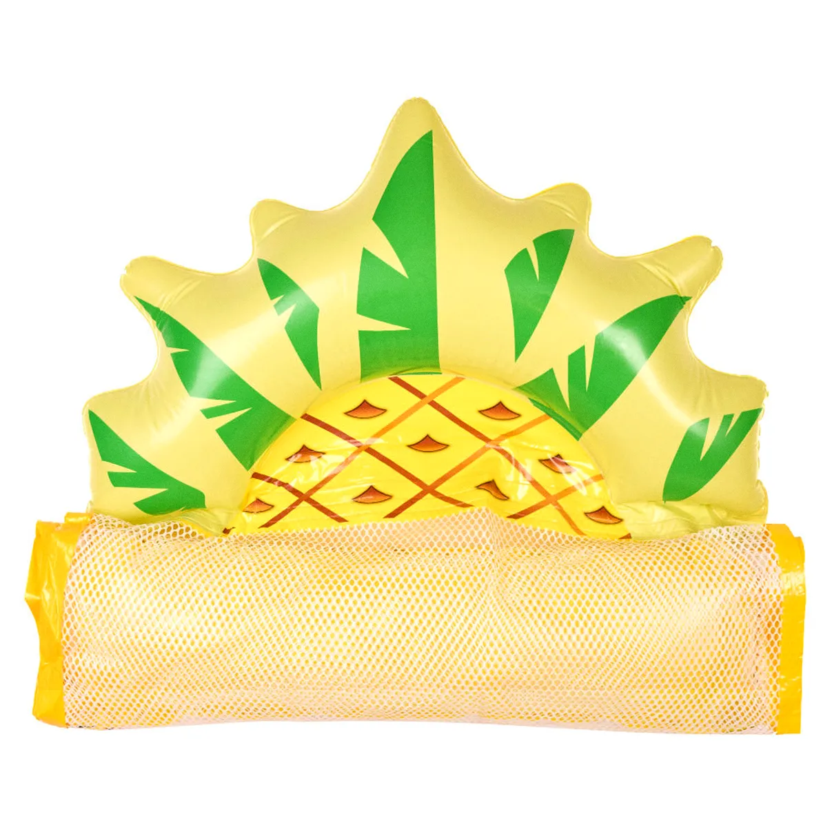 Materac dmuchany plażowy hamak wodny leżak fotel krzesło do pływania basenu ananas - obrazek 6