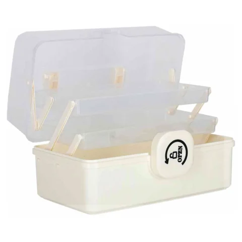 Organizer na leki pojemnik pudełko kasetka apteczka duży XL na zamek skrzynka 29x19x15