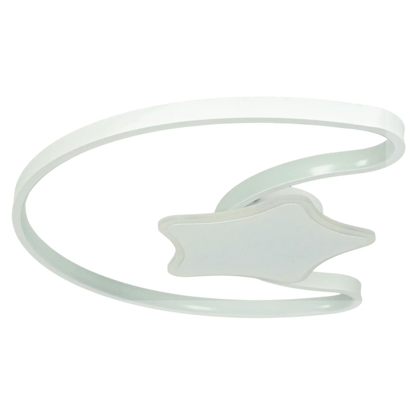 Lampa LED sufitowa plafon do pokoju dziecięcego ściemniana + pilot księżyc biała - obrazek 7