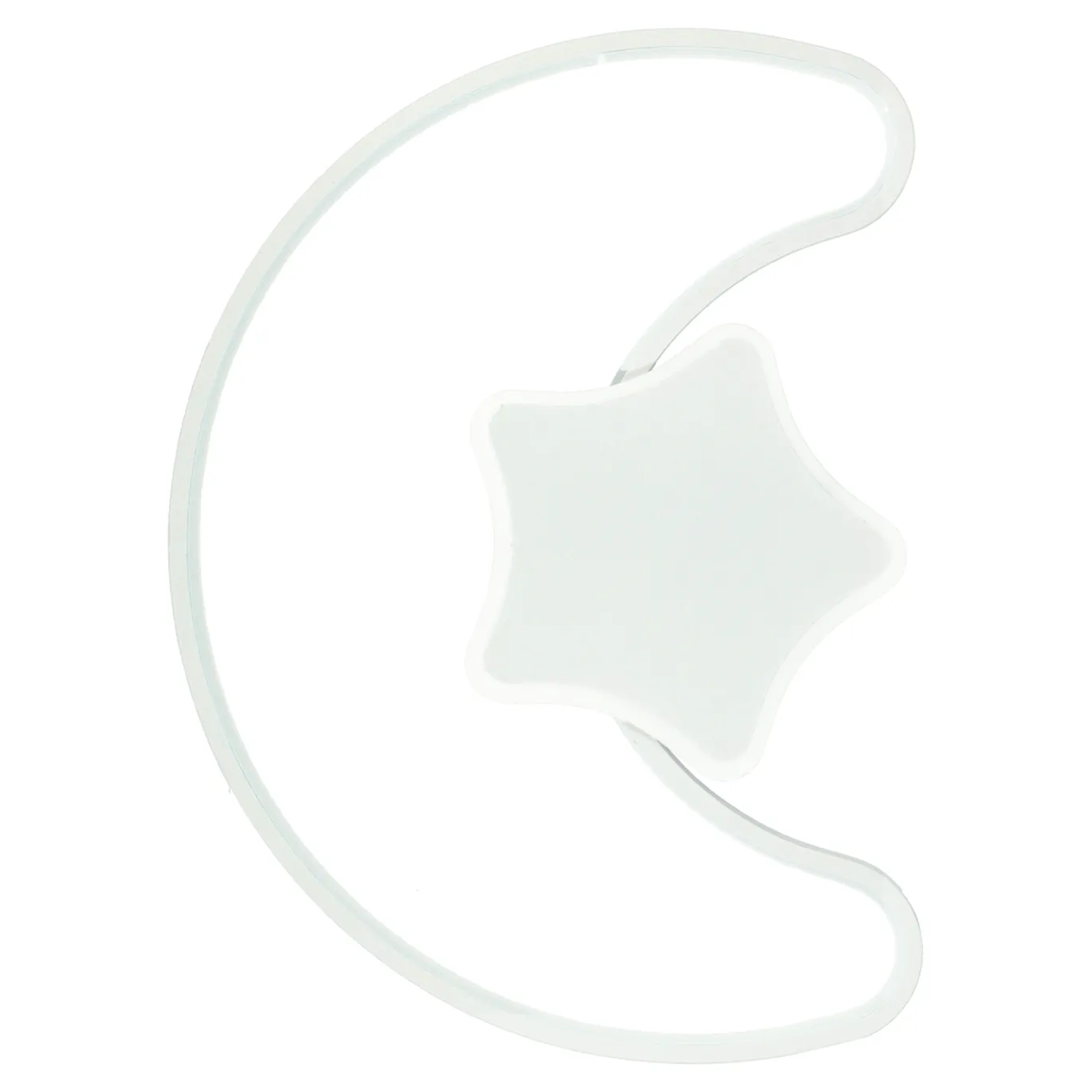 Lampa LED sufitowa plafon do pokoju dziecięcego ściemniana + pilot księżyc biała - obrazek 9