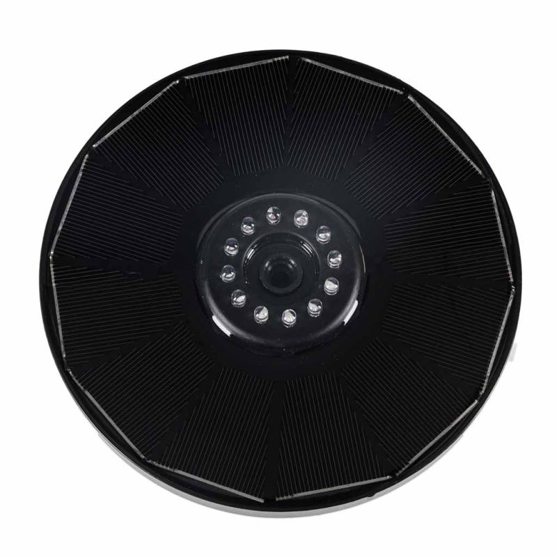 Fontanna solarna LUARO do oczka wodnego ogrodowa pompa pływająca LED RGB 16cm - obrazek 4