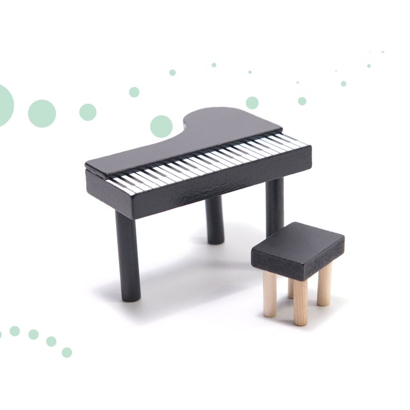 Domek dla lalek drewniany LULILO FLORO boho LED 78cm - obrazek 7