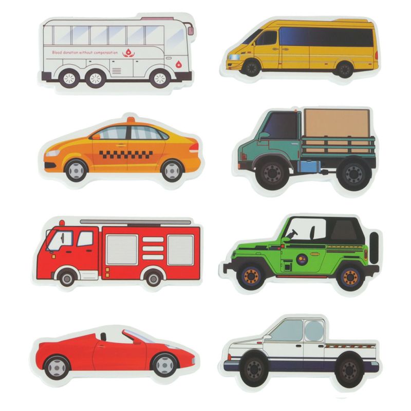 Zabawka do kąpieli wanny wodna dla dzieci naklejki piankowe autka ulica puzzle 23 el. - obrazek 2