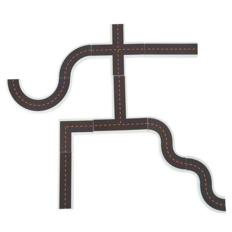 Zabawka do kąpieli wanny wodna dla dzieci naklejki piankowe autka ulica puzzle 23 el. - obrazek 5