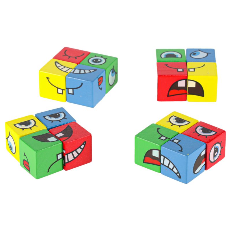 Klocki kreatywne montessori wyzwania zmieniające twarz emocje - obrazek 12