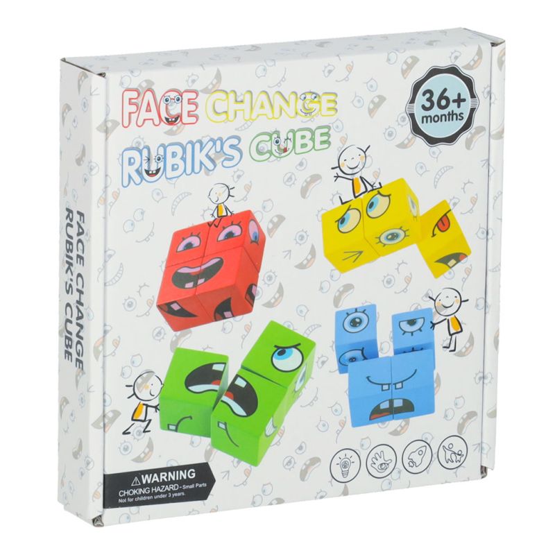 Klocki kreatywne montessori wyzwania zmieniające twarz emocje - obrazek 16
