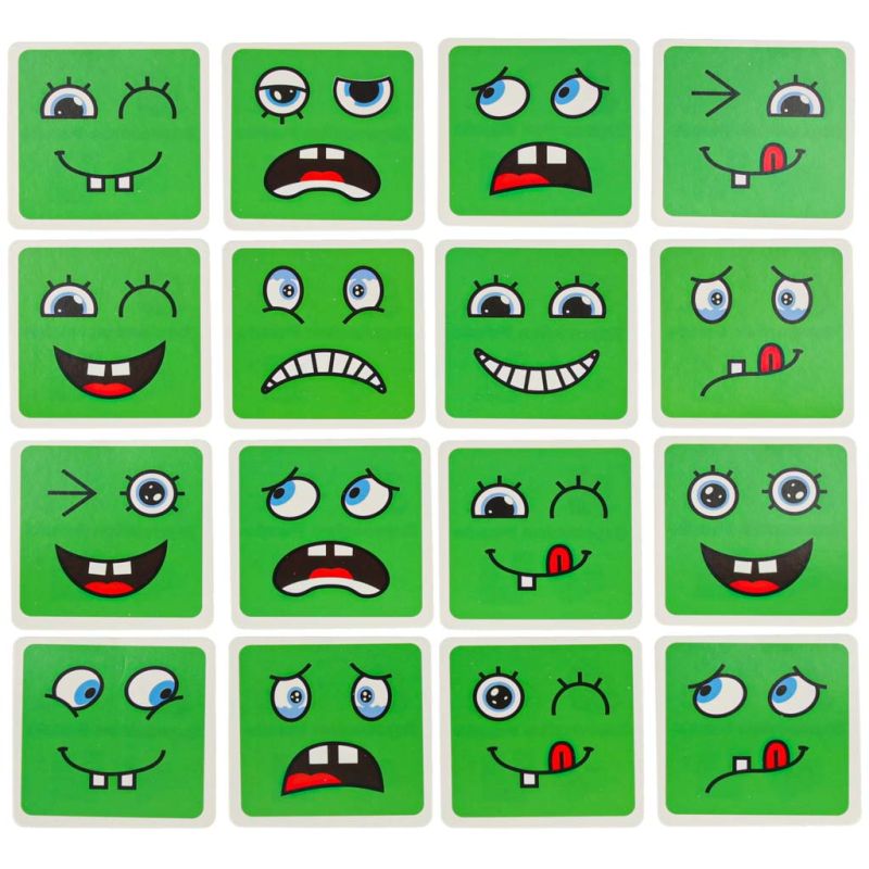 Klocki kreatywne montessori wyzwania zmieniające twarz emocje - obrazek 3