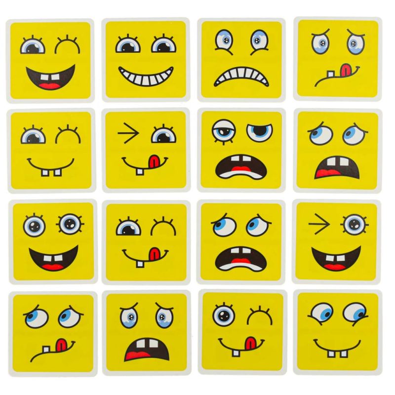 Klocki kreatywne montessori wyzwania zmieniające twarz emocje - obrazek 5