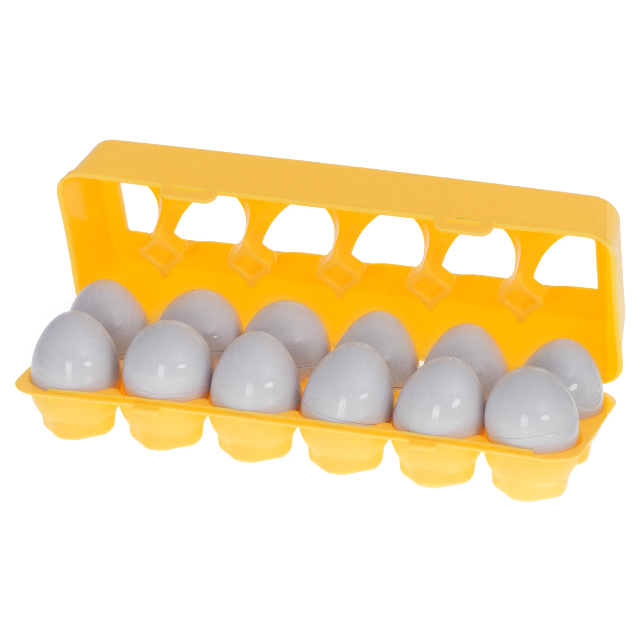 Układanka edukacyjna sorter dopasuj kształty cyferki jajka 12 sztuk - obrazek 8