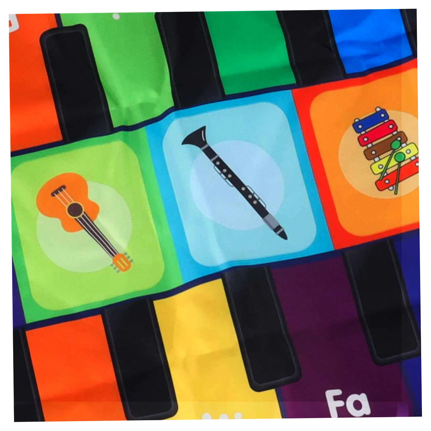 Mata do tańczenia dla dzieci interaktywna muzyczna 8 instrumentów 10 melodii - obrazek 7