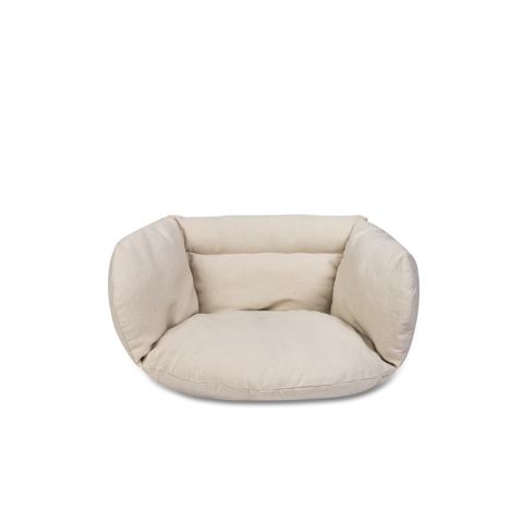 Poduszka LUARO na huśtawkę wiszącą bocianie gniazdo miękka ecru