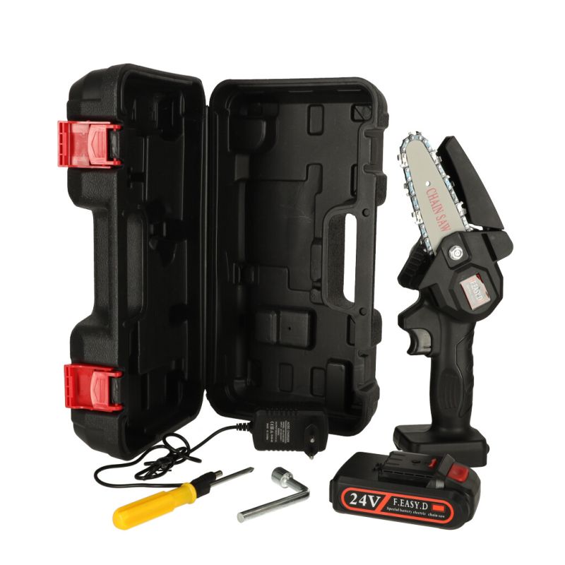 Piła łańcuchowa ręczna pilarka USB w walizce - obrazek 15