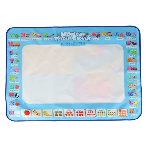 Mata wodna do malowania rysowania wodą mazaki pieczątki szablony wałek 100x80cm alfabet