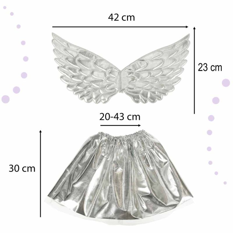 Kostium strój karnawałowy przebranie jednorożec spódnica opaska srebrny - obrazek 8