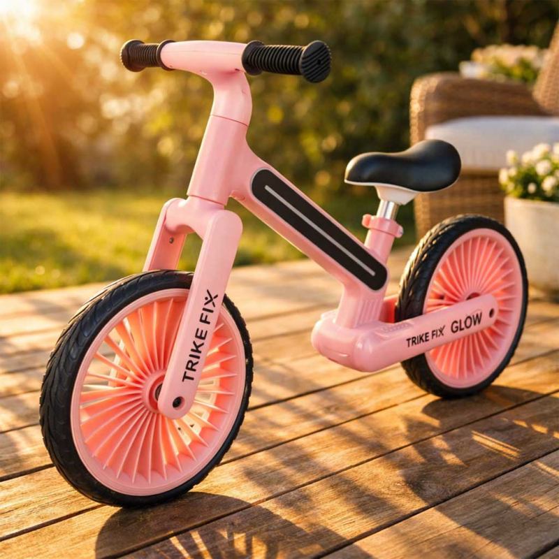 Rowerek biegowy Trike Fix Glow LED różowy - obrazek 10