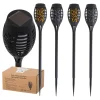 Lampy solarne ogrodowe pochodnie 12LED 4szt.