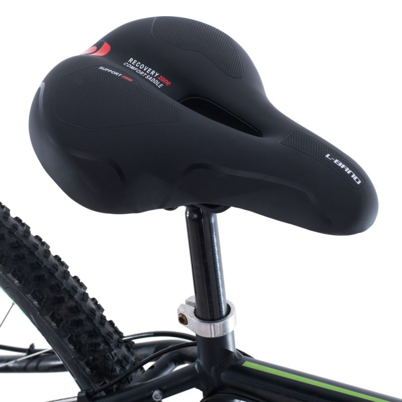 Siodełko rowerowe RALLEX sportowe wygodne pianka elastyczna lampka LED - obrazek 7