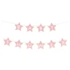 Baner napis na baby shower gwiazdki jasnoróżowe 290cm x 16
