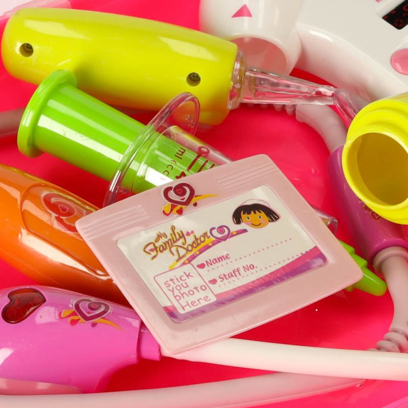 Zestaw lekarza w walizce DOKTOR +światła różowy - obrazek 4