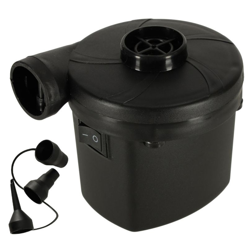 Pompka elektryczna do materaca piłki ponton basen turystyczna przenośna mobilna 2w1 12V/240V końcówki - obrazek 5