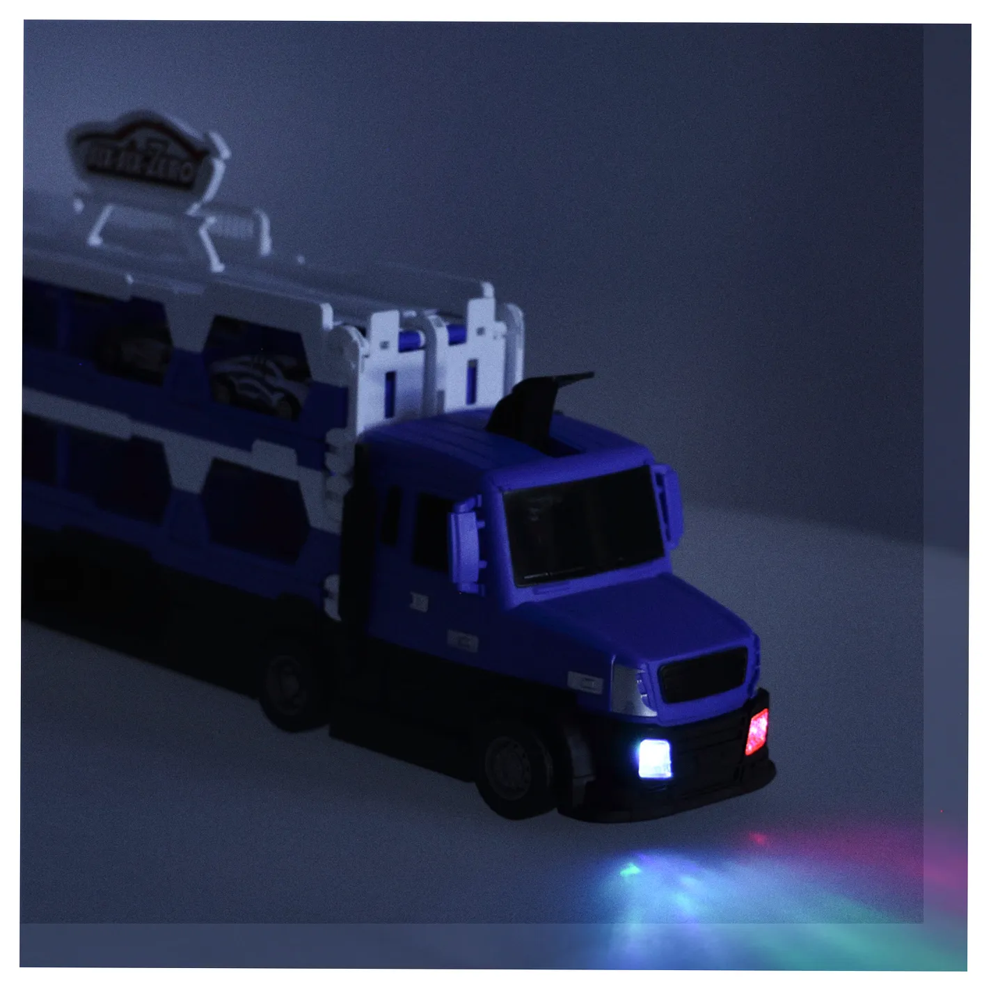 TIR Laweta samochód transporter pojazd składany XXL 10 aut niebieski - obrazek 6