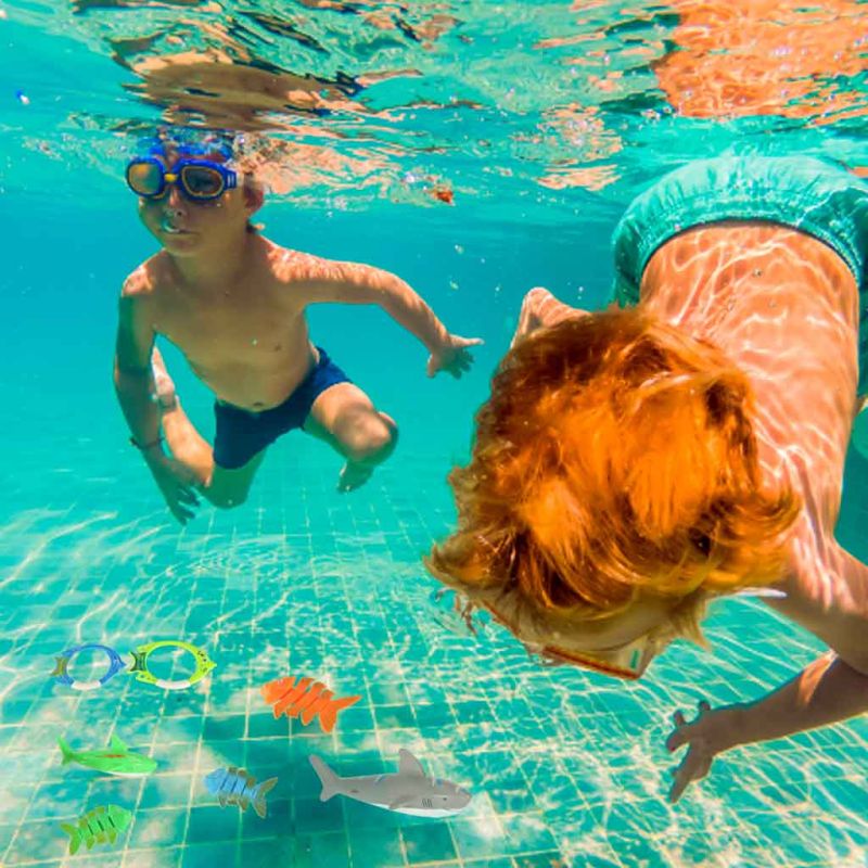 Zabawki do basenu wody do nurkowania wyławiania zestaw 27 elementów - obrazek 13