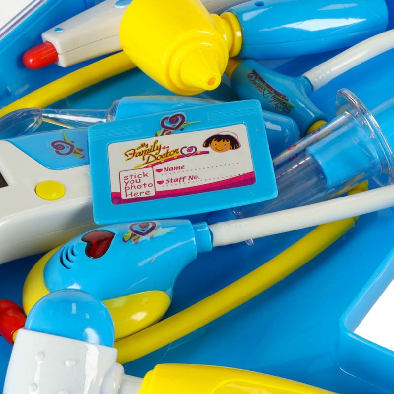 Zestaw lekarza w walizce DOKTOR +światła niebieski - obrazek 4